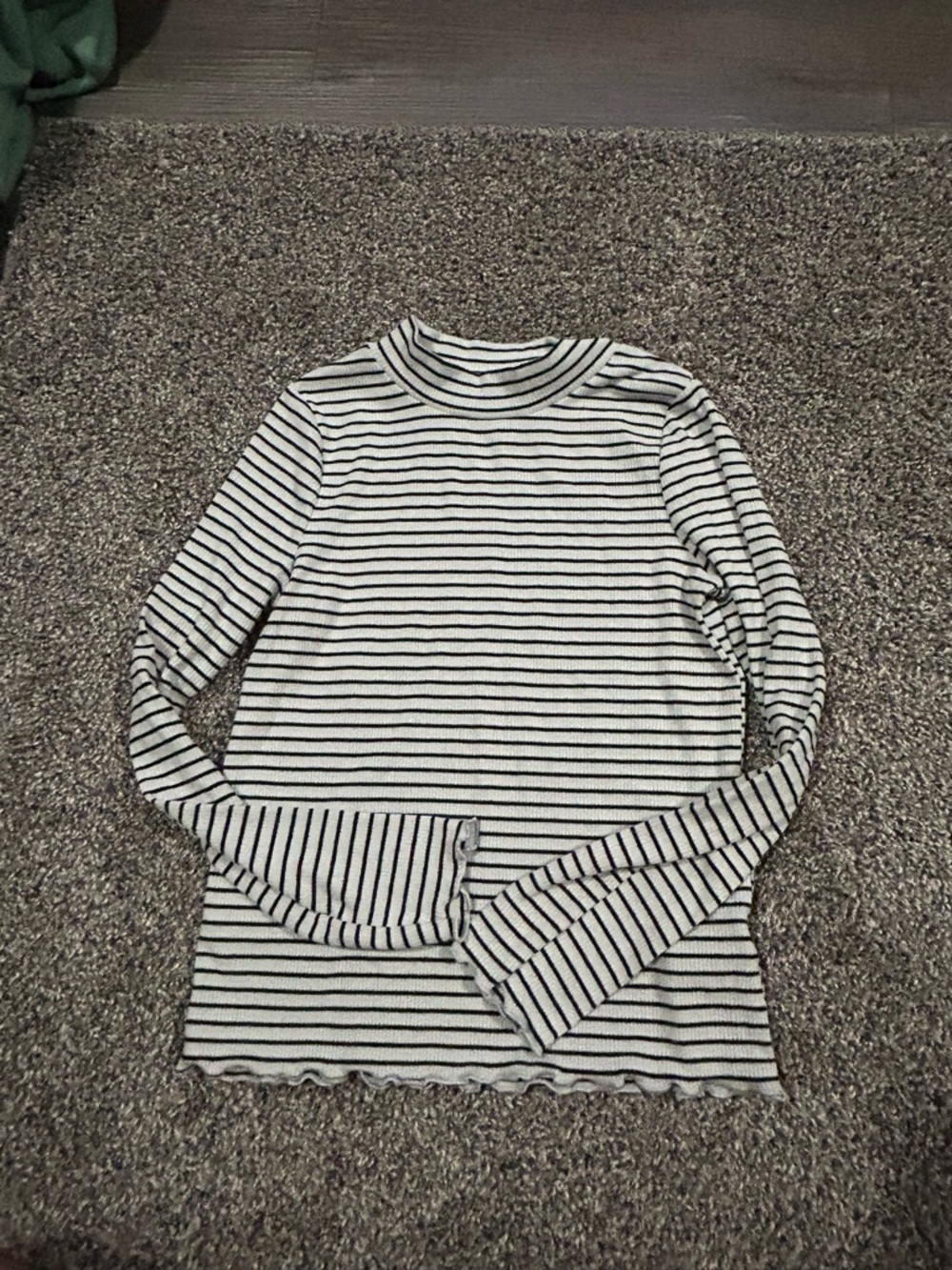 Cat & Jack White Tee with Black Stripes